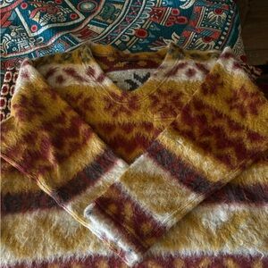 Engineered Garments Mohair Single Pocket V Neck Sweater